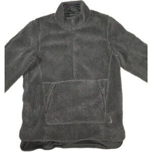 Nike Yoga Sherpa Fleece Half Snap Up  Jacket Black Mens Medium